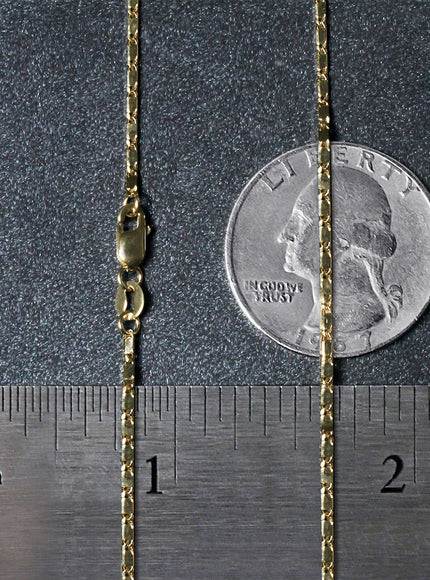 14k Yellow Gold Lumina Pendant Chain 1.0mm