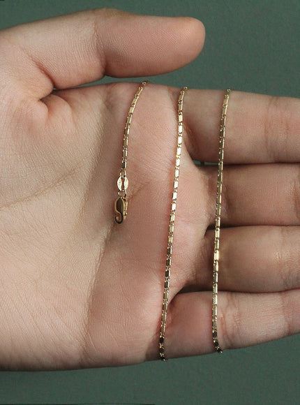 14k Yellow Gold Lumina Pendant Chain 1.0mm