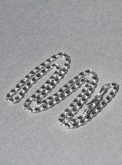 2.9mm 14k White Gold Heart Chain