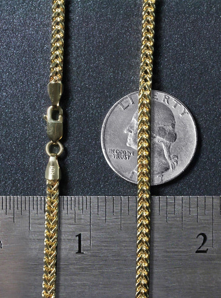 14k Yellow Gold Light Weight Wheat Chain (3.20 mm)