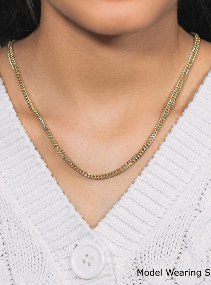 14k Yellow Gold Light Weight Wheat Chain (3.20 mm)