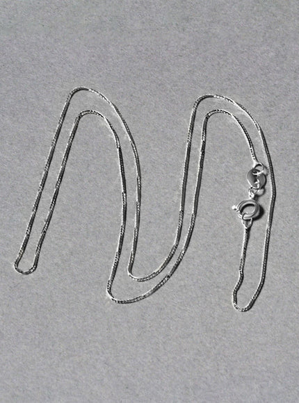 10k White Gold Classic Box Chain 0.6mm