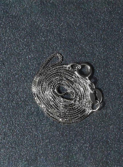 10k White Gold Classic Box Chain 0.6mm