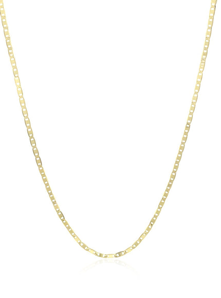 14k Yellow Gold Mariner Link Chain (1.20 mm)