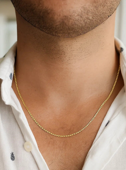 14k Yellow Gold Mariner Link Chain (1.20 mm)