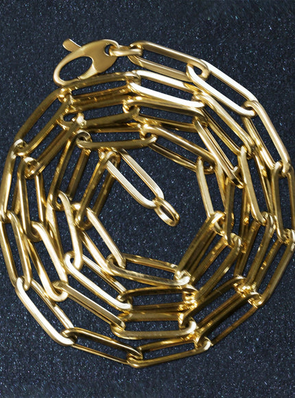 10K Yellow Gold Lite Paperclip Chain (4.2mm)