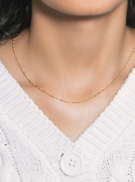 14k Yellow Gold Singapore Chain 1.5mm