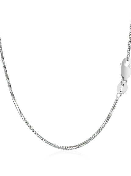 14k White Gold Franco Chain 0.9mm
