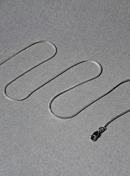 14k White Gold Franco Chain 0.9mm