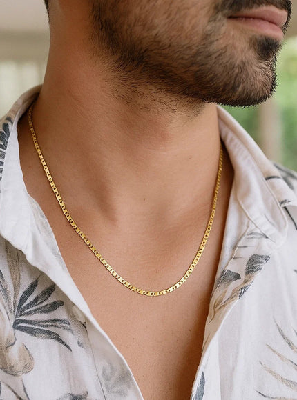 14k Yellow Gold Mariner Link Chain 1.7mm