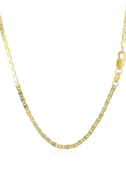 14k Yellow Gold Mariner Link Chain 1.7mm