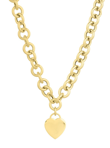 14k Yellow Gold Rolo Link Necklace (11.40 mm)