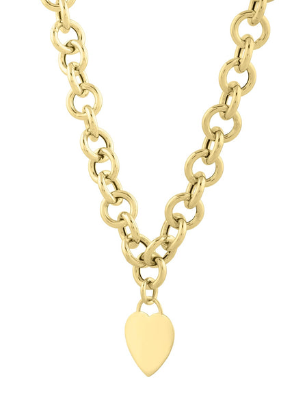 14k Yellow Gold Rolo Link Necklace (11.40 mm)