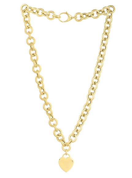 14k Yellow Gold Rolo Link Necklace (11.40 mm)