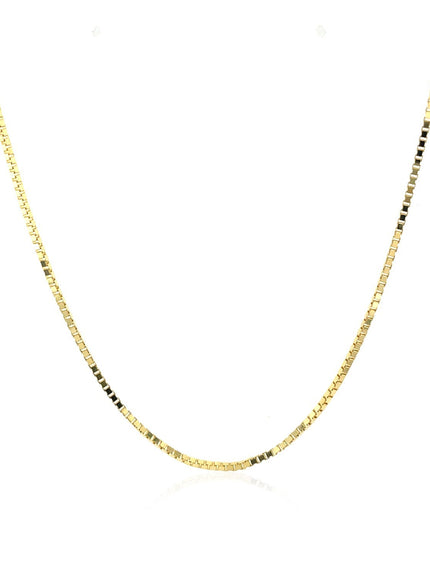 18k Yellow Gold Classic Box Chain (0.85 mm)