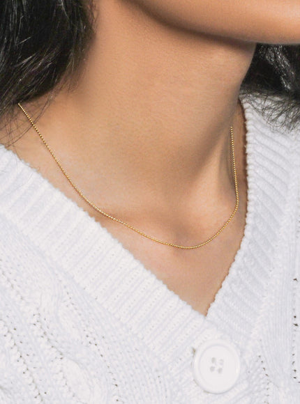 14k Yellow Gold Bead Chain 1.0mm