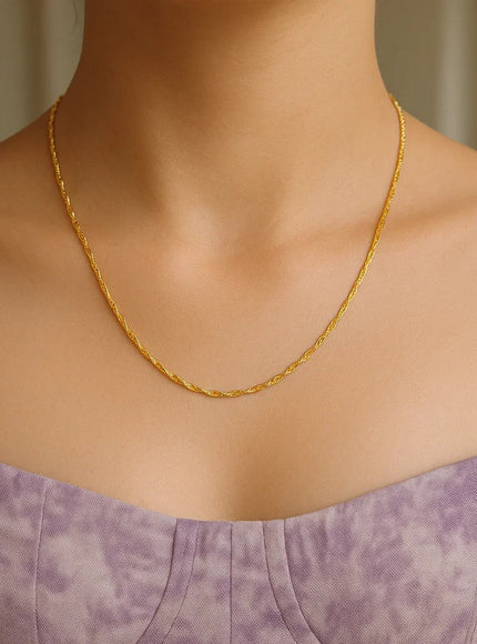 14k Yellow Gold Singapore Chain 0.6mm