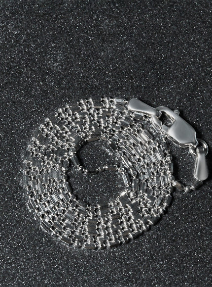 14k White Gold Diamond-Cut Bead Chain 1.0mm