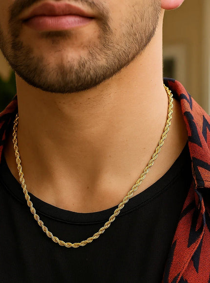 14k Yellow Gold Light Rope Chain (3.70 mm)