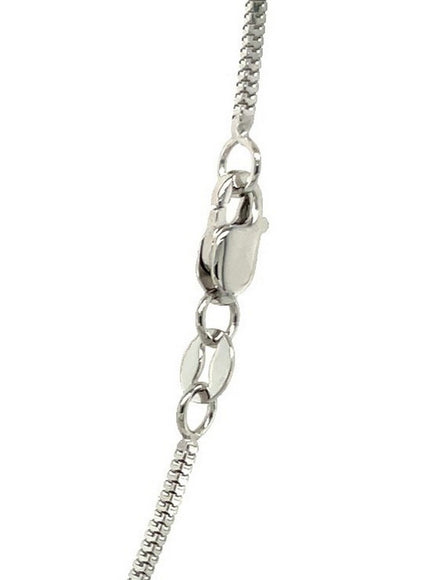 14k White Gold Milano Chain 1.1mm