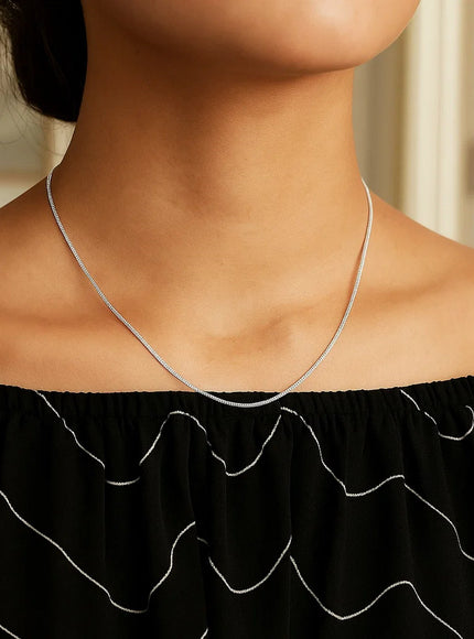 14k White Gold Milano Chain 1.1mm