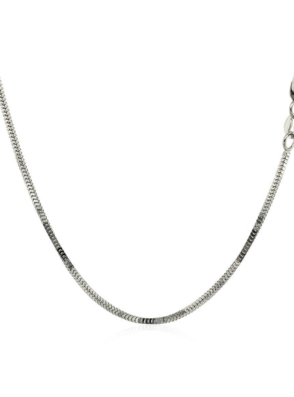 14k White Gold Milano Chain 1.1mm