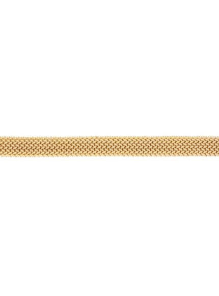 14k Yellow Gold High Polish Thick Braided Bracelet (14.5mm)