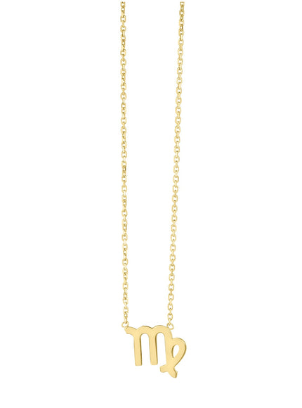 14K Yellow Gold Virgo Necklace