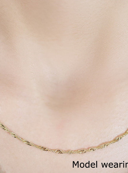 10k Yellow Gold Singapore Chain 1.8mm