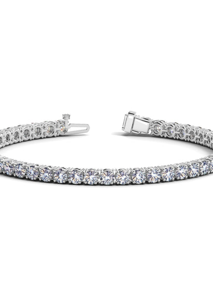 Lab Grown Round Diamond Tennis Bracelet in 14k White Gold (10 cctw F/G VS2/SI1)