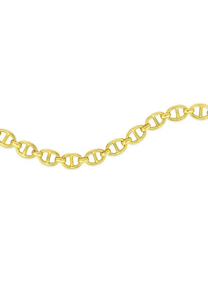 14k Yellow Gold High Polish Mariner Link Bracelet (8.8mm)