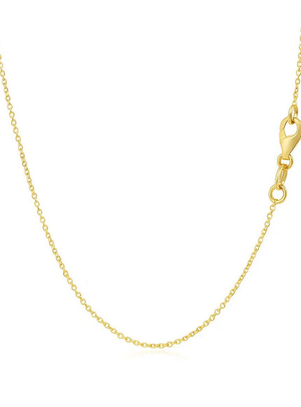 14k Yellow Gold Necklace with Interlocking Petite Rectangles