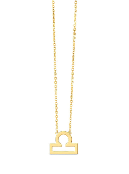 14K Yellow Gold Libra Necklace