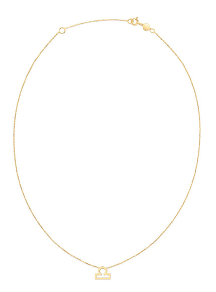 14K Yellow Gold Libra Necklace