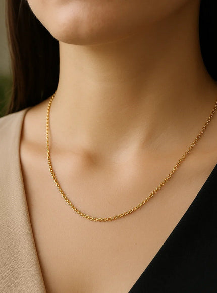 14k Yellow Gold Rolo Chain 1.9mm