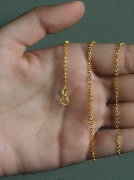 14k Yellow Gold Rolo Chain 1.9mm
