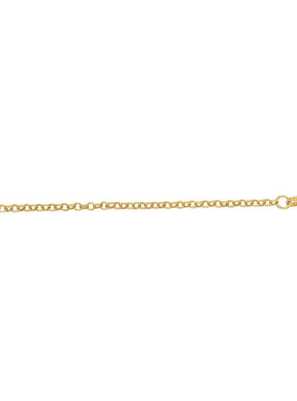 14k Yellow Gold Rolo Chain 1.9mm
