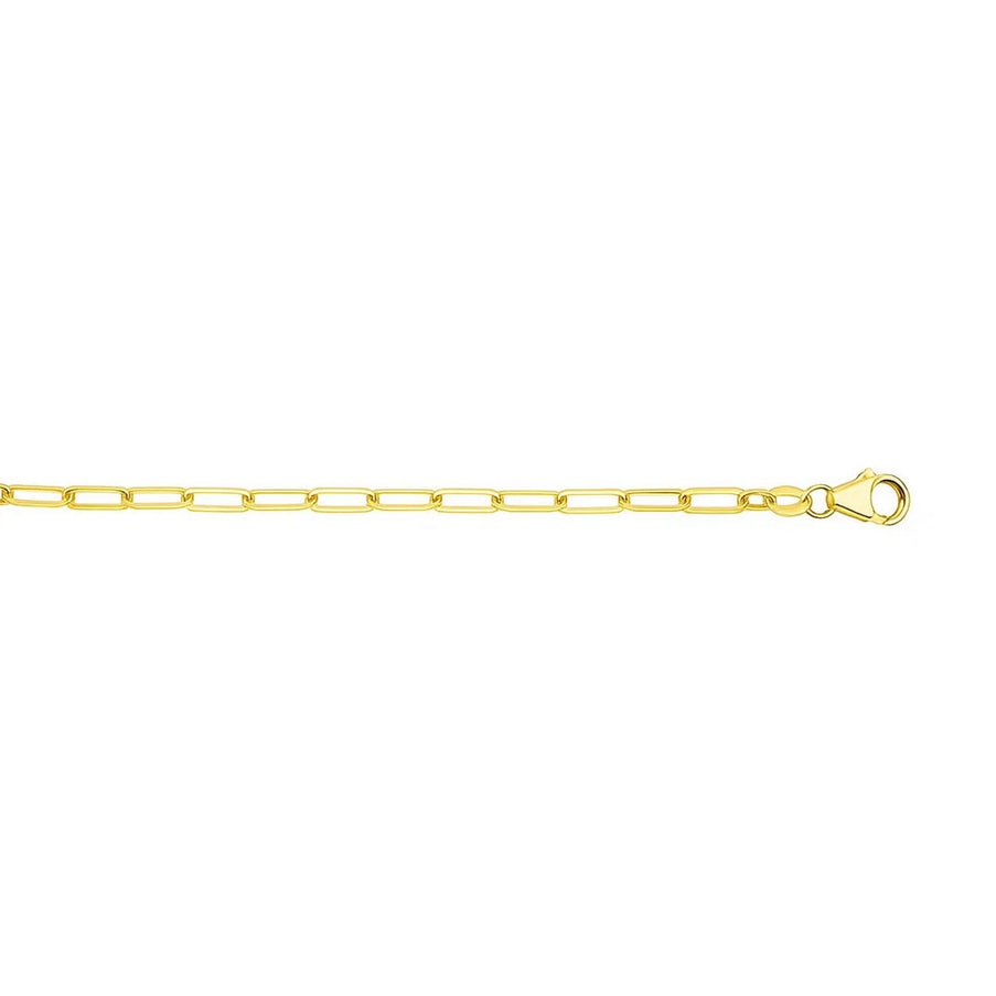 14K Yellow Gold Paperclip Chain (4.0mm)