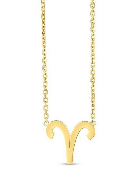 14K Yellow Gold Aries Necklace