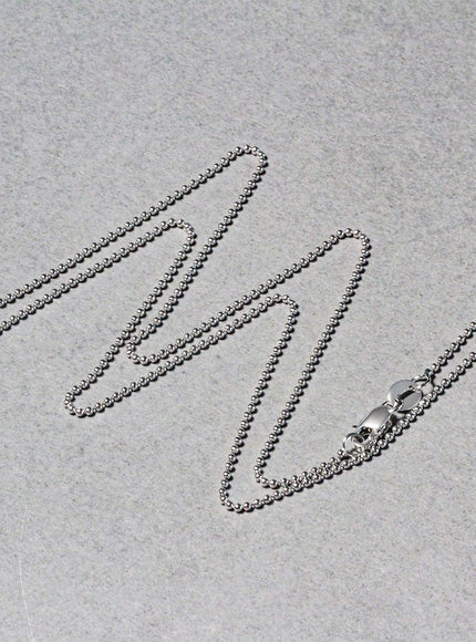 14k White Gold Bead Chain 1.0mm