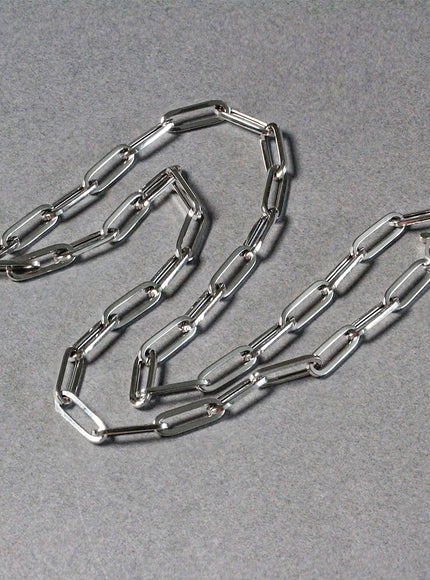 14k White Gold Bold Paperclip Chain (4.2 mm)