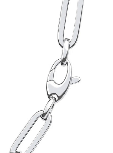 14k White Gold Bold Paperclip Chain (4.2 mm)