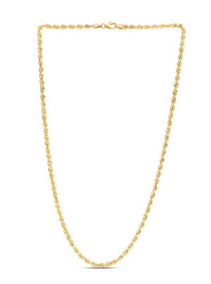 14k Yellow Gold Light Rope Chain 1.5mm