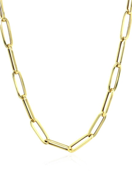 14K Yellow Gold Bold Paperclip Chain (4.2 mm)