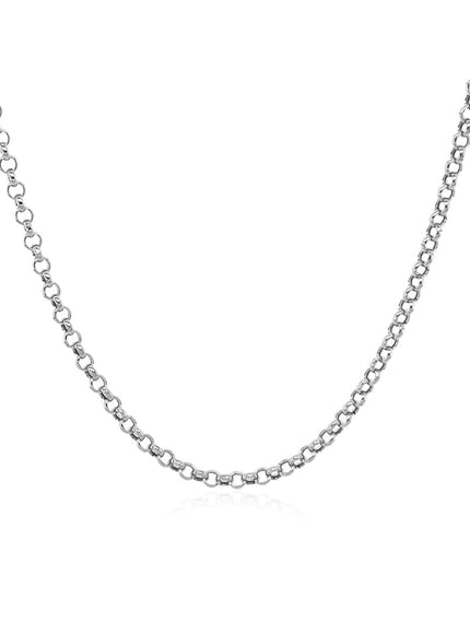 14k White Gold Rolo Chain 1.9mm