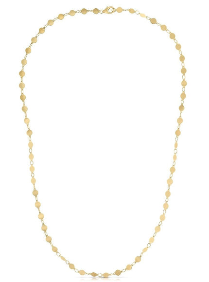 14k Yellow Gold Necklace with Polished Circles