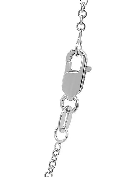 14k White Gold Round Cable Link Chain 1.5mm