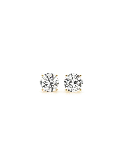 1/2 cttw Lab Grown Round Diamond Stud Earrings 14k Yellow Gold (G/VS2)