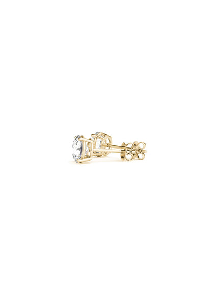1/2 cttw Lab Grown Round Diamond Stud Earrings 14k Yellow Gold (G/VS2)