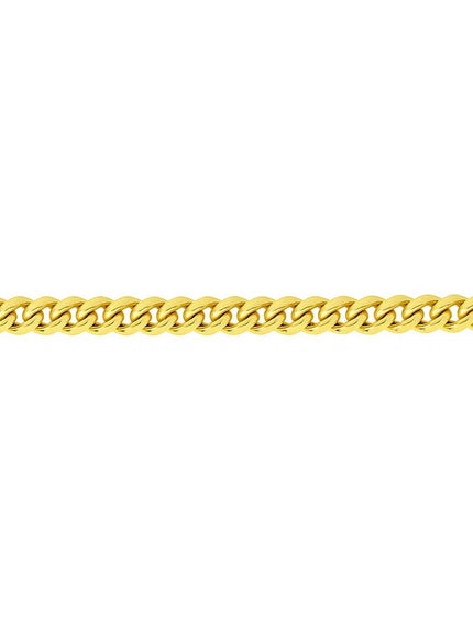 14k Yellow Gold Polished Miami Cuban Chain Necklace